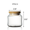 Mini Glass Bottles With Lid Clear Transparent Glass Container With Cork Tea Candy Food Storage Containers Glass Jar With Lid