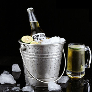 Stainless Steel Ice Bucket Wine Bucket Ice Bucket Champagne Wine Bucket Ice Holder Beverage Cooler Bucket