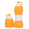 Silicone Collapsible Water Bottle with Carabiner Reuseable for Outdoor Portable Water Bottle with Fiter