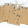 Wooden A4 Paper Clipboards with Metal Clip
