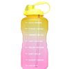 Large 1 Gallon 128oz Motivational Water Bottle with Time Marker Straw Leakproof Tritan BPA Free for Fitness Gym and Outdoor Sports