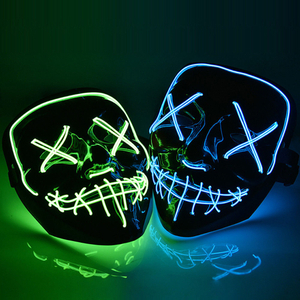 Halloween LED Light up Mask for Festival Cosplay Costume Masquerade Parties Carnival Gifts