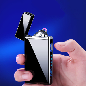 Light Touch Fast Electric Fire Dual Arc Intelligent USB Charging Windproof Lighter