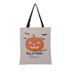 Halloween Tote Reusable Canvas Bag for Trick or Treat, Pumpkin Party Favor Goodie Bags