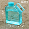 33.8oz Square Water Bottles Leakproof Reusable Flip Top Water Bottle for Sports and Fitness Enthusiasts