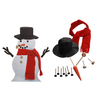Perfect Snowman Decorating Kit-13 Pieces Entire Family Fun Sturdy Prongs