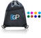 14 x 17 Inch Drawstring Backpack With Zippered Pocket And Earbud Hole